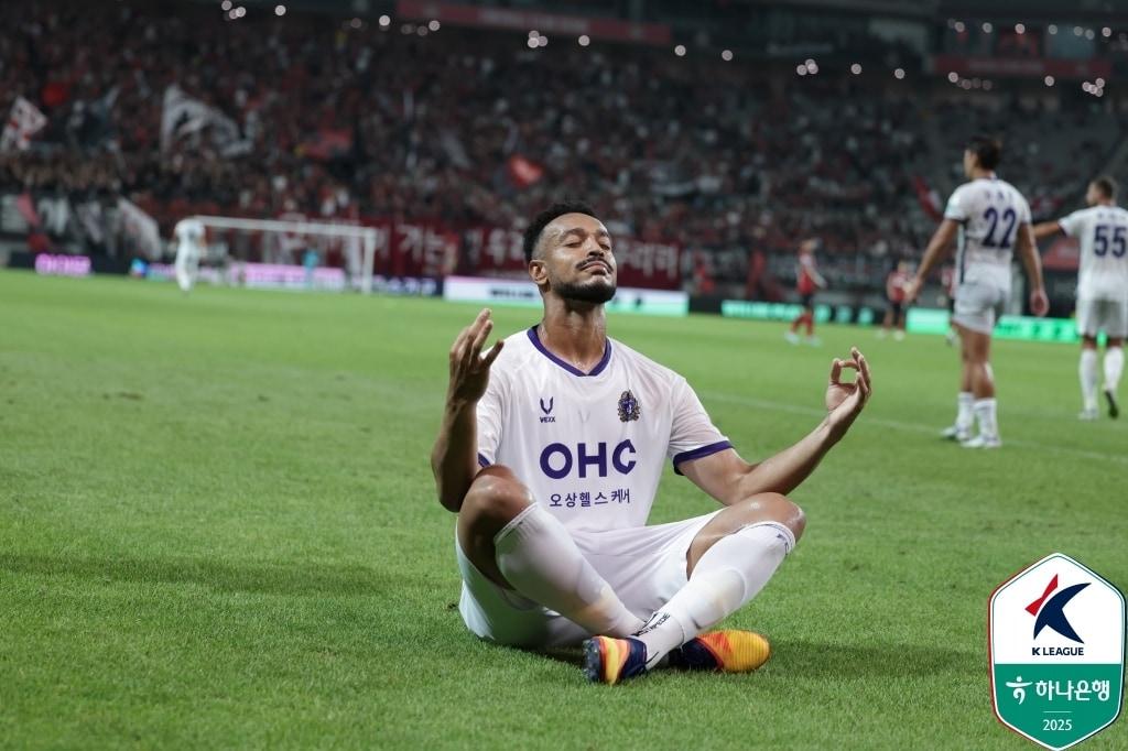 본문 이미지 -  FC안양의 모따&#40;한국프로축구연맹 제공&#41;