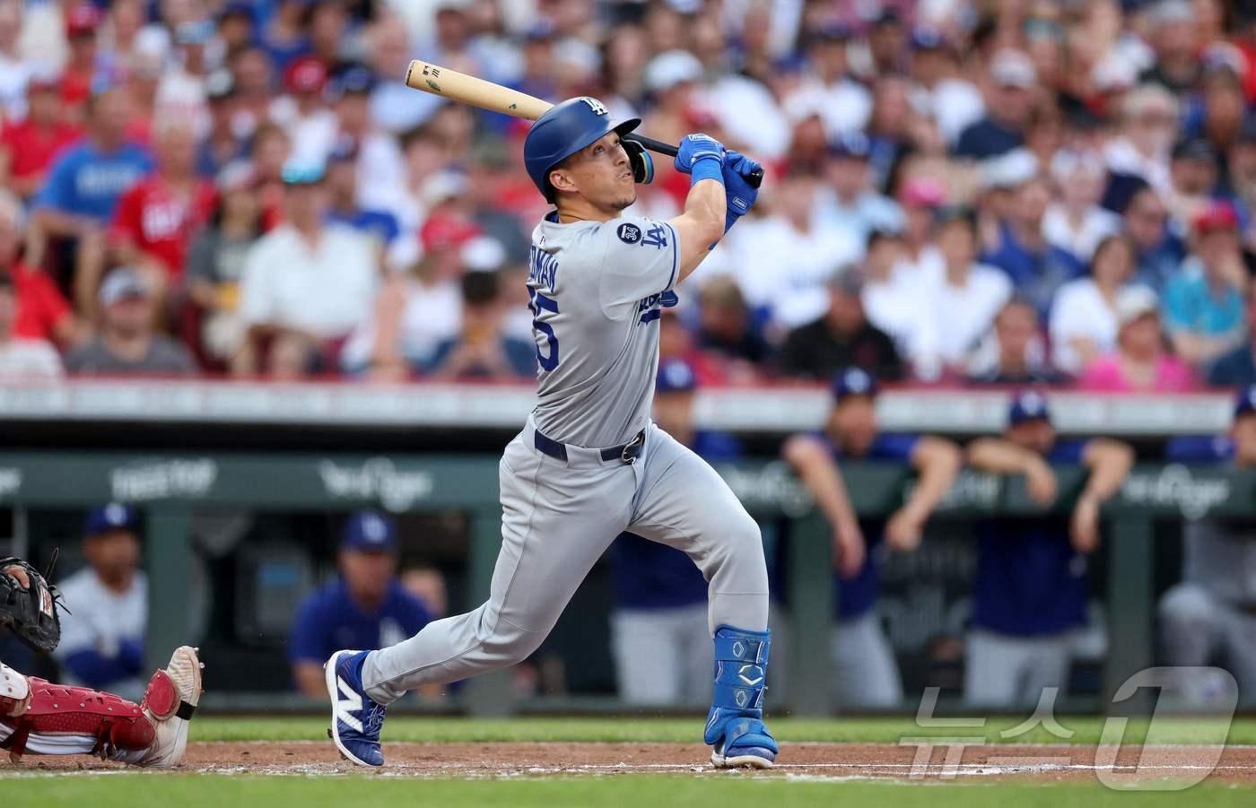 토미 현수 에드먼이 발목을 다쳐 부상자 명단에 오를 예정이다. ⓒ AFP=뉴스1