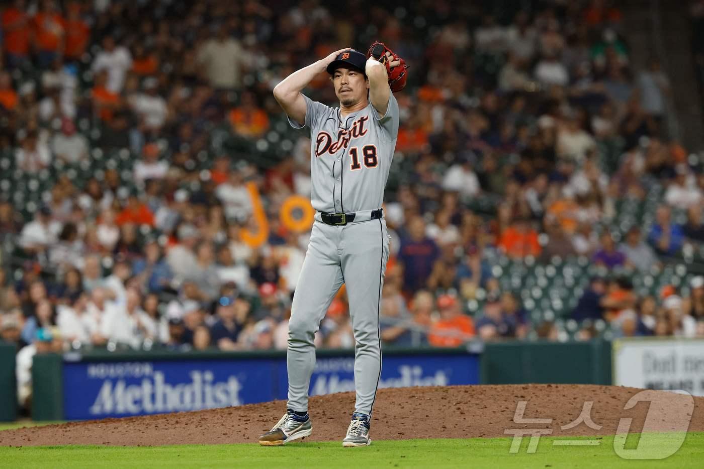 디트로이트 타이거스 시절 마에다 겐타. ⓒ AFP=뉴스1