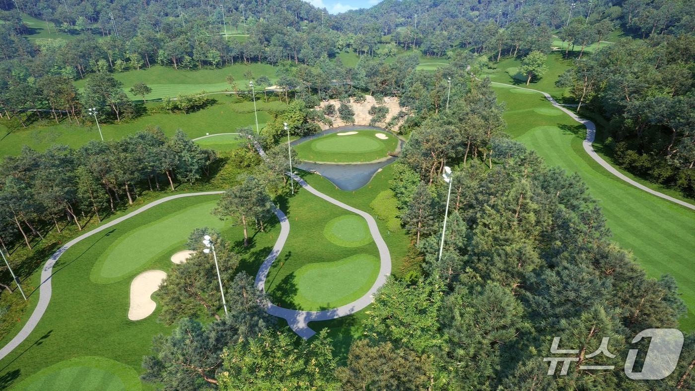 7월 한 달 동안 회원들이 가장 많이 이용한 코스인 일죽 썬밸리 CC 코스 이미지 (골프존 제공)