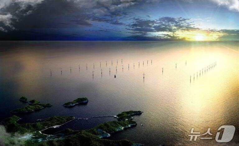본문 이미지 - 안마해상풍력단지 조감도(안마해상풍력 제공). ⓒ 뉴스1