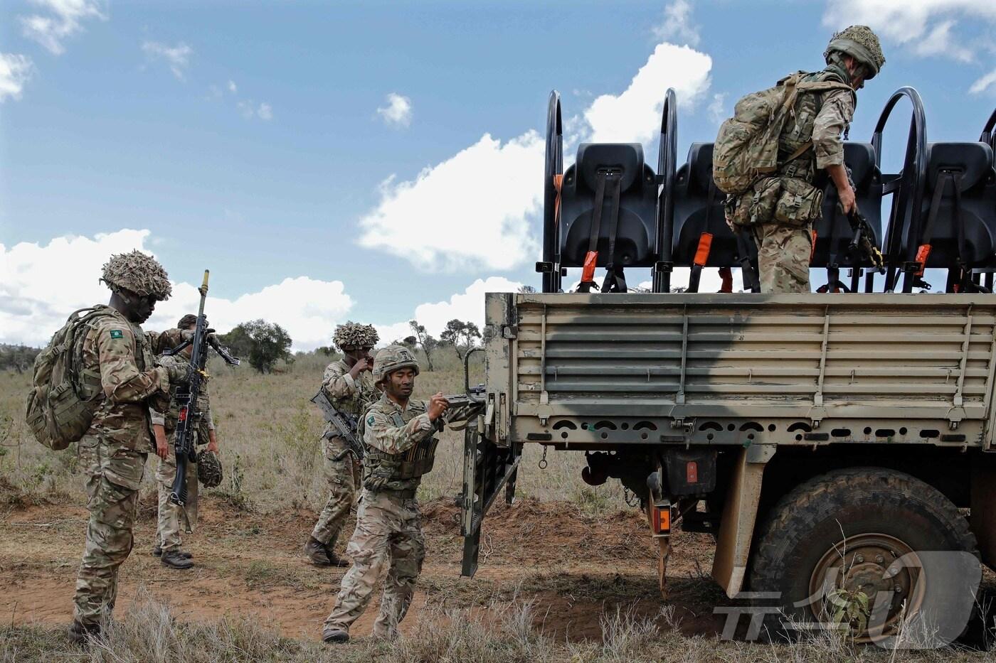 케냐에서 훈련 중인 영국군(특정 기사내용과는 무관한 자료사진) ⓒ AFP=뉴스1