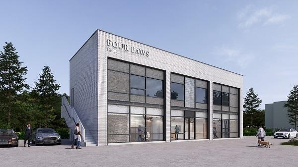 본문 이미지 - 포포즈 경기 화성 2호점의 외관 투시도 / 사진=포포즈 제공