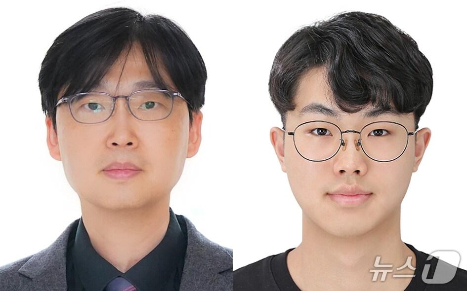 본문 이미지 -  이상한 교수(왼쪽)와 김예준 석박통합과정생(지스트 제공, 재판매 및 DB금지)뉴스1