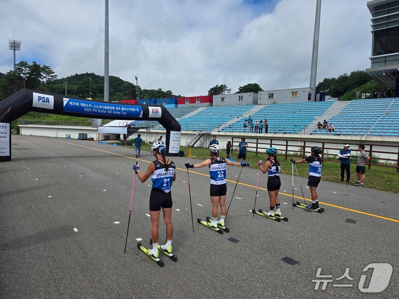 본문 이미지 - 제29회 대한스키·스노보드협회장배 전국 롤러 스키대회가 4~6일 강원 평창군 대관령면 알펜시아리조트 크로스컨트리 경기장에서 열리고 있다. (평창군 제공. 재판매 및 DB금지) 2025.8.4/뉴스1
