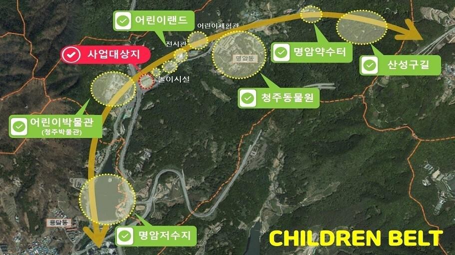 본문 이미지 - 청주 복대동 어린이 국민체육센터 위치도(시 제공. 재판매 및 DB금지)./뉴스1