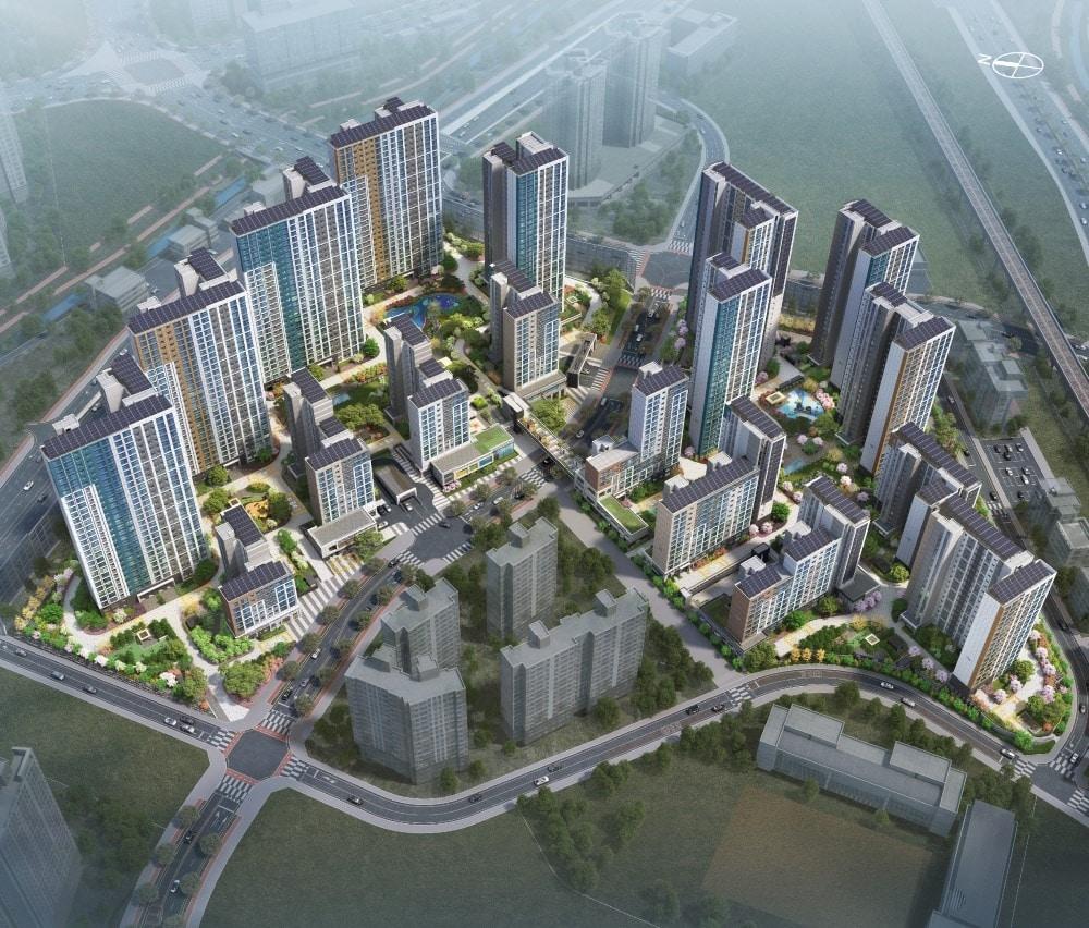 본문 이미지 - 구리갈매 A-1 단지조감도./LH 제공