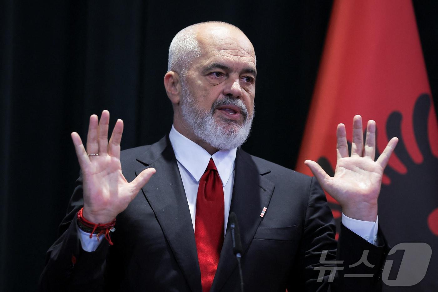 에디 라마 알바니아 총리. 2025.05.17. ⓒ 로이터=뉴스1 ⓒ News1 윤다정 기자