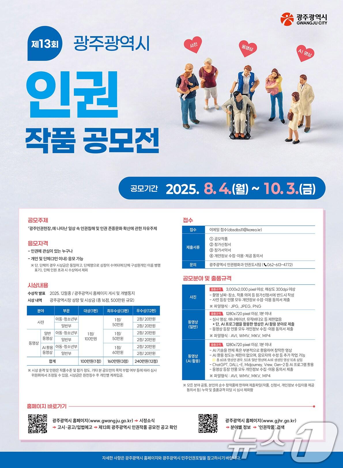 본문 이미지 - 광주시 인권 작품 공모전.(광주시 제공. 재판매 및 DB 금지) 