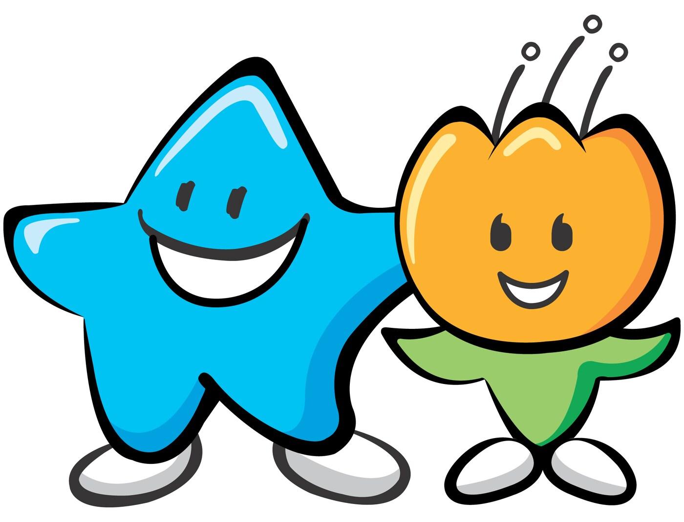 본문 이미지 - 충북교육청 홍보 캐릭터 별이와 송이.(충북교육청 제공)/뉴스1