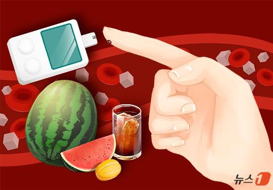 본문 이미지 - 찜통 무더위에 시원한 탄산음료 한잔으로 갈증을 해소하고 싶은 유혹이 커진다. 수박, 참외 등 시원한 과일도 찾게 된다. 하지만 당분이 함유돼 있어, 과도하게 섭취할 경우 건강에 부정적 영향을 줄 수 있어 주의해야 한다. ⓒ News1 윤주희 디자이너