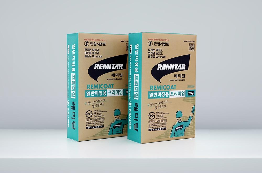 본문 이미지 - 한일시멘트 프리미엄 미장용 25kg 레미탈.(한일시멘트 제공)