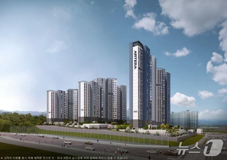 본문 이미지 - 오산 세교 아테라 투시도 (금호건설 제공)