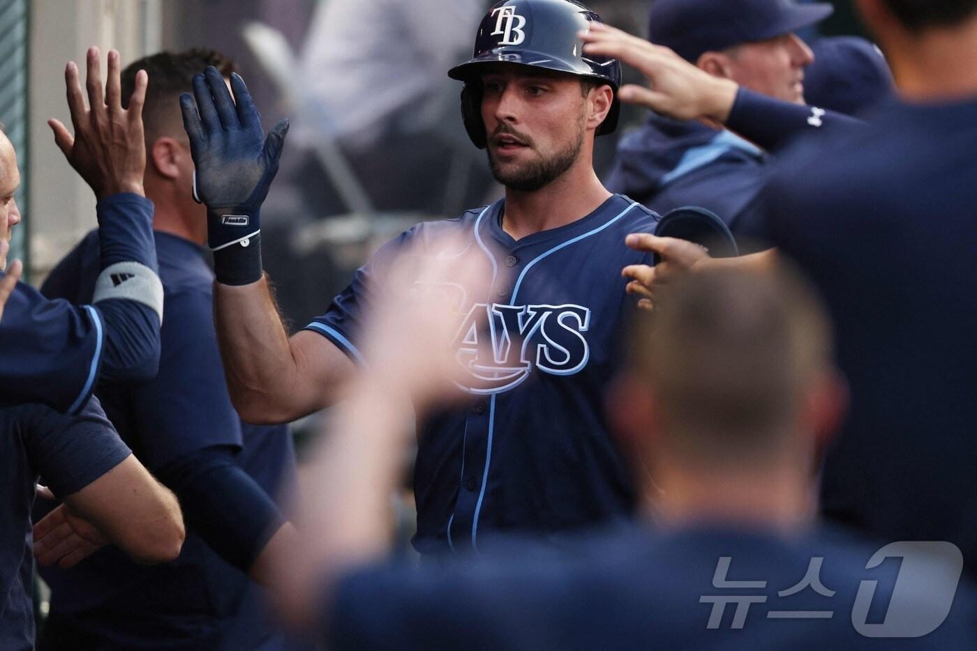 MLB 탬파베이가 에인절스를 꺾고 연패 사슬을 끊었다.ⓒ AFP=뉴스1