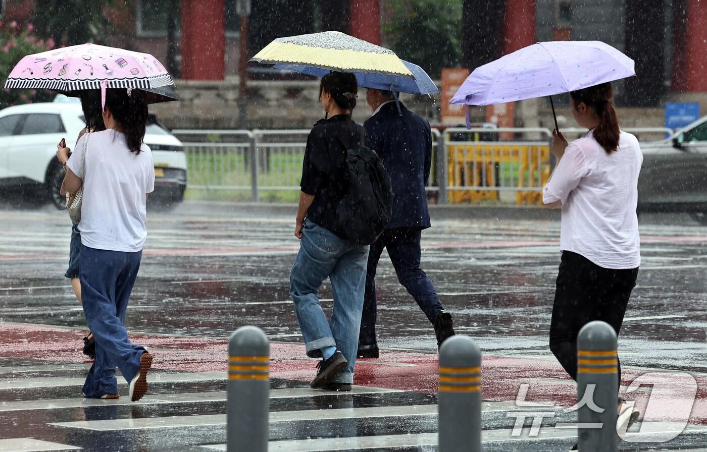 비 내리는 날. 2025.8.6/뉴스1 ⓒ News1 구윤성 기자