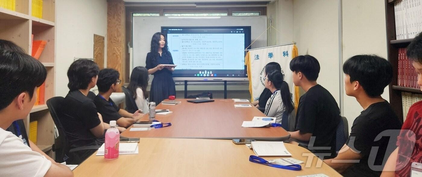 목포대, 고교-대학 연계 공동교육과정 꿈키움캠퍼스 경찰학 수업 (목포대 제공. 재판매 및 DB금지) /뉴스1 