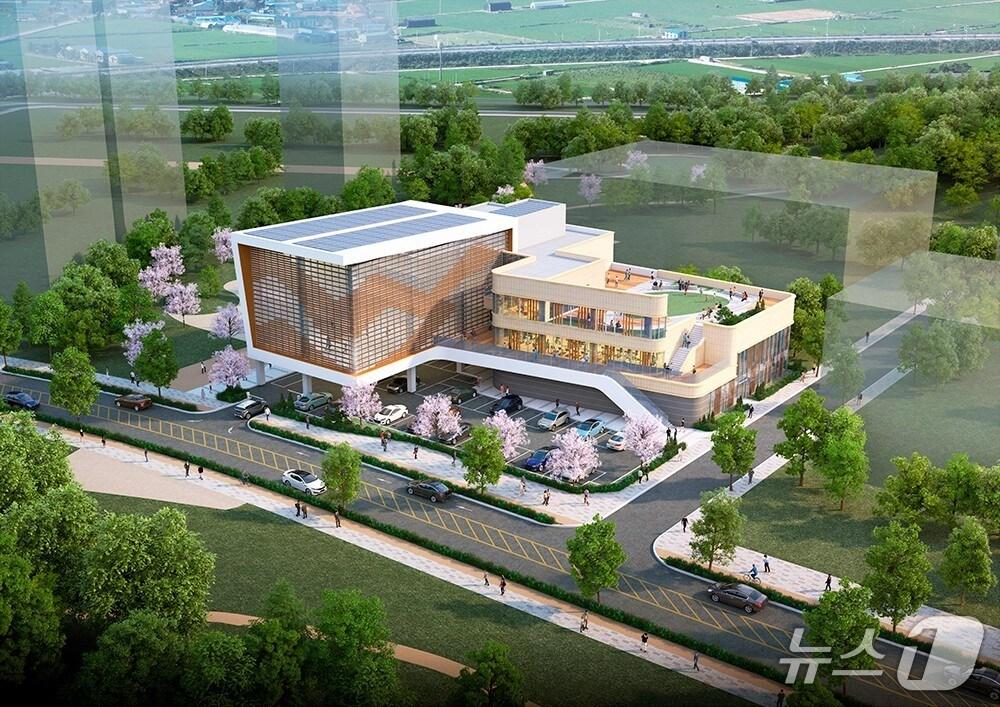 본문 이미지 - 지식정보타운 문화체육시설 조감도.(과천시 제공)