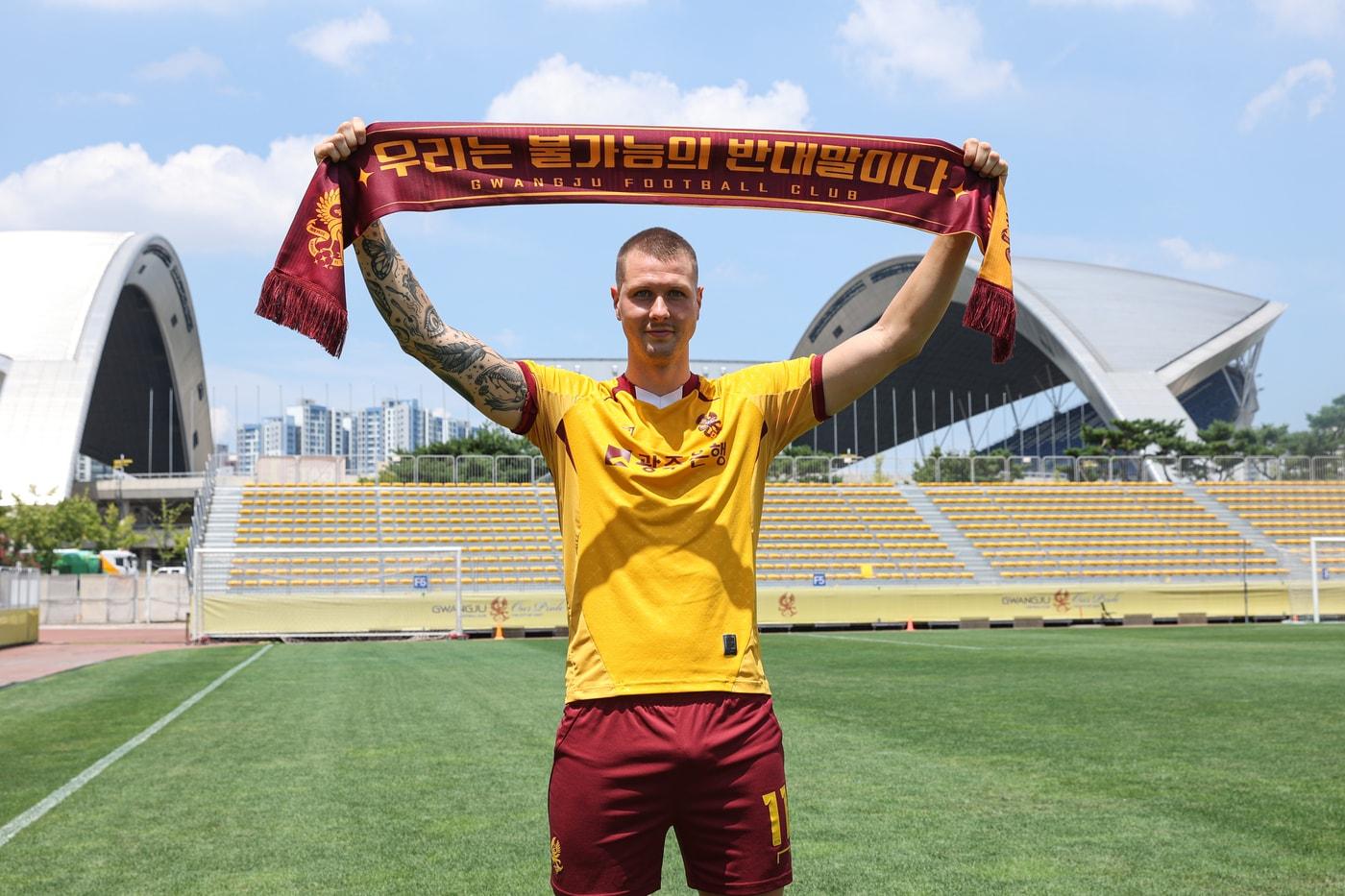 광주FC 신입생 프리드욘슨. (광주FC 제공)