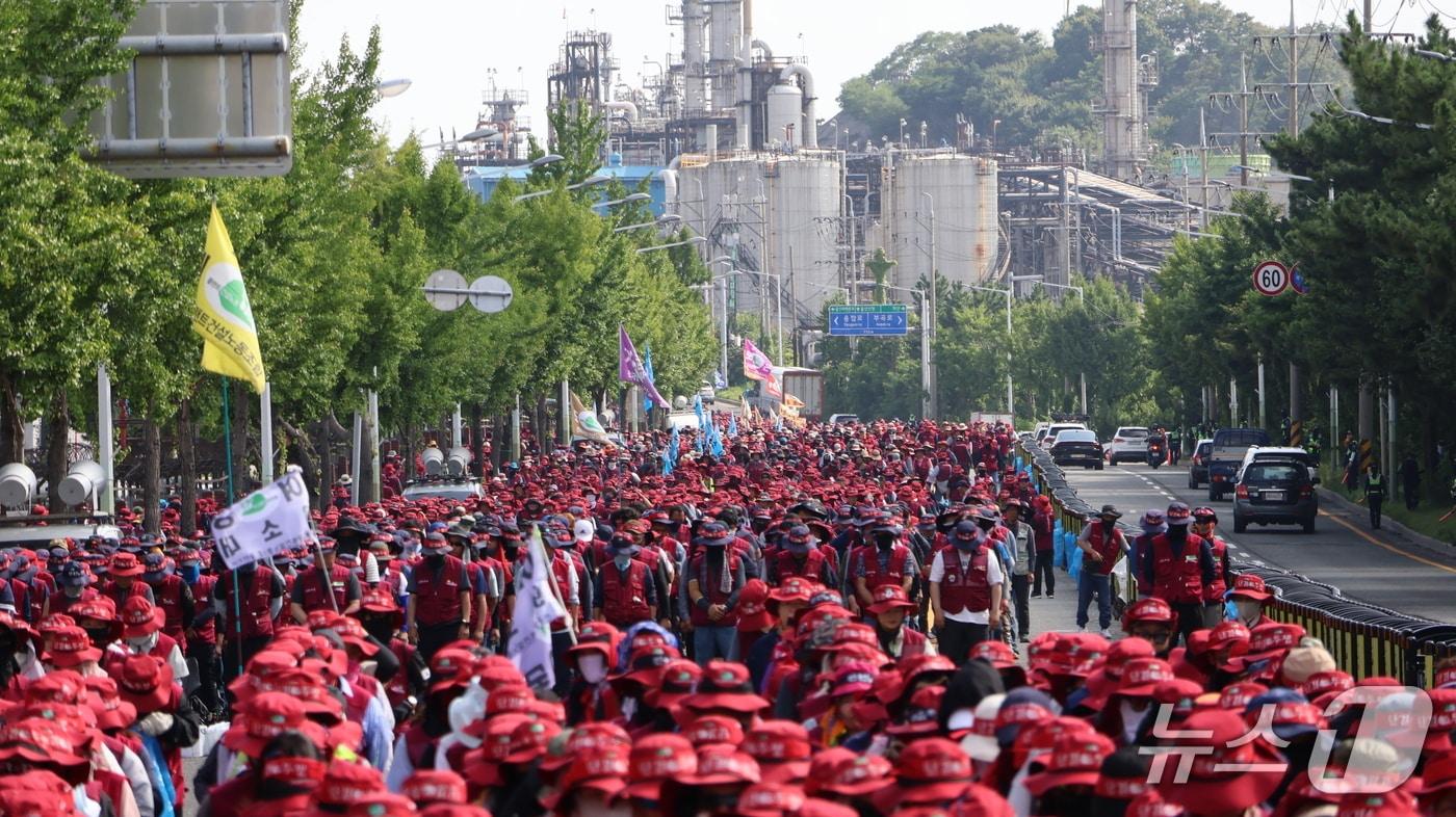 전국플랜트건설노조 울산지부 자료사진.&#40;민주노총울산본부제공. 재판매 및 DB 금지&#41;
