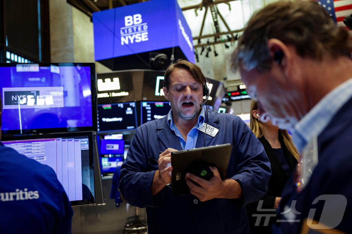미증시 트레이더들. ⓒ 로이터=뉴스1