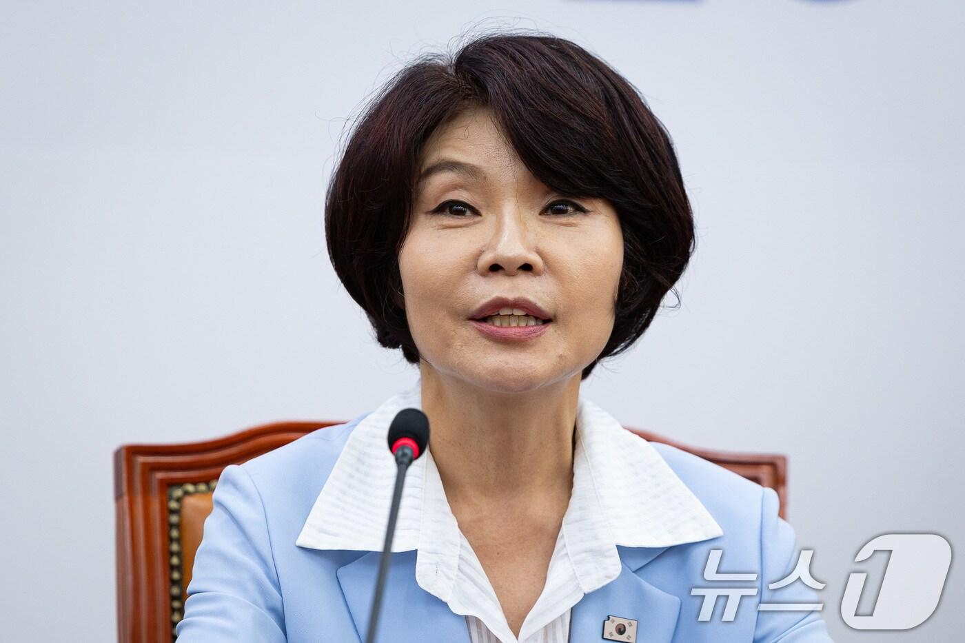 한정애 더불어민주당 의원. 2025.8.7/뉴스1 ⓒ News1 유승관 기자