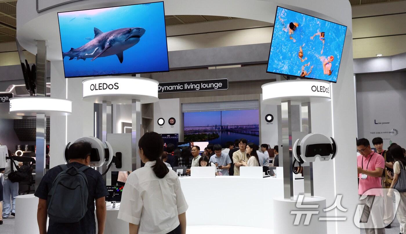 서울 강남구 코엑스에서 열린 2025 한국디스플레이산업 전시회  ⓒ News1 김명섭 기자