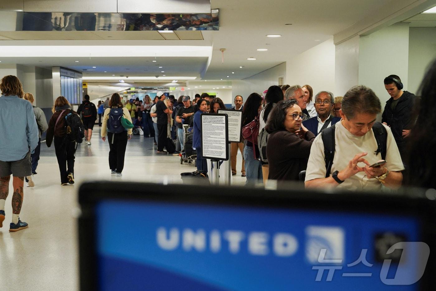 미국 뉴저지주 뉴어크에 위치한 뉴어크 리버티 국제공항. ⓒ 로이터=뉴스1 ⓒ News1 권영미 기자