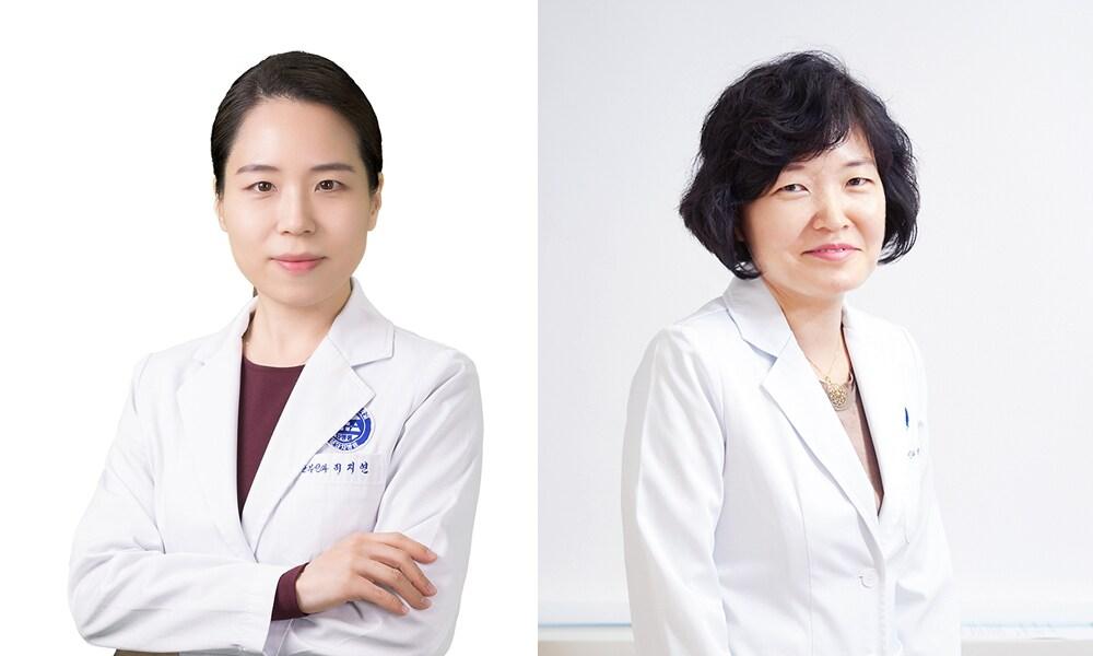 본문 이미지 - 이지연(왼쪽)·정상희 분당차여성병원 산부인과 교수.(분당차여성병원 제공)