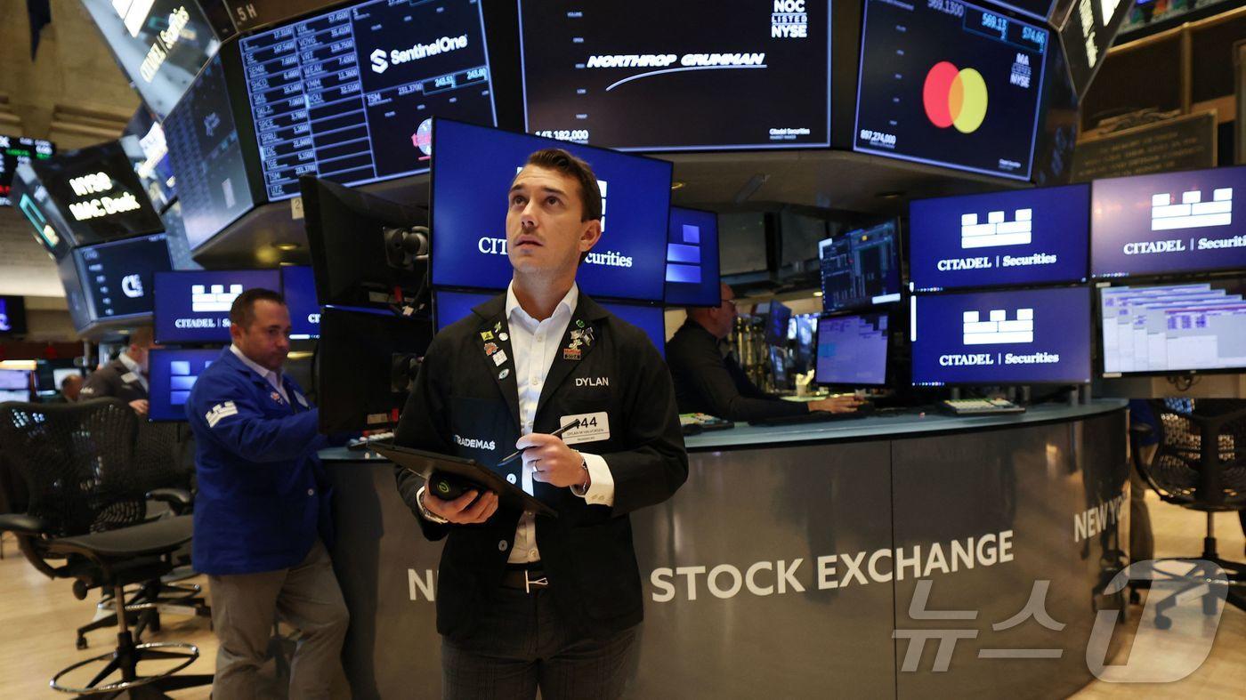 미증시 트레이더들. ⓒ AFP=뉴스1