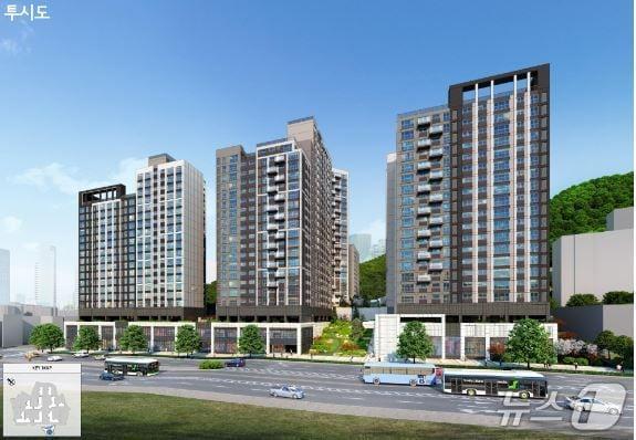 본문 이미지 -  홍제3구역 재건축 투시도 (서울시 제공)