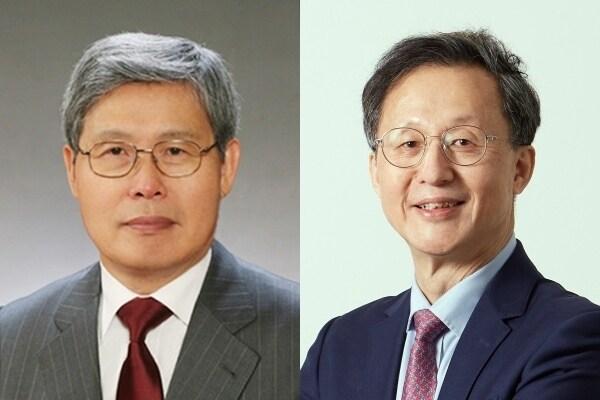 본문 이미지 - 김학수 서강대 명예교수(왼쪽), 서영준 서울대 명예교수(한국과학기술한림원 제공)