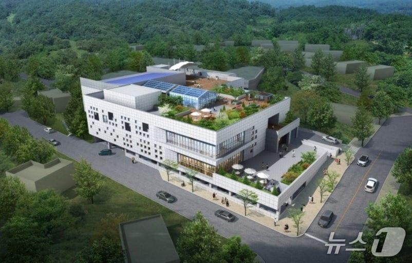 본문 이미지 - 오는 9월 개관 앞둔 옥천가양복합문화센터 조감도&#40;옥천군 제공, 재판매 및 DB금지&#41; /뉴스1