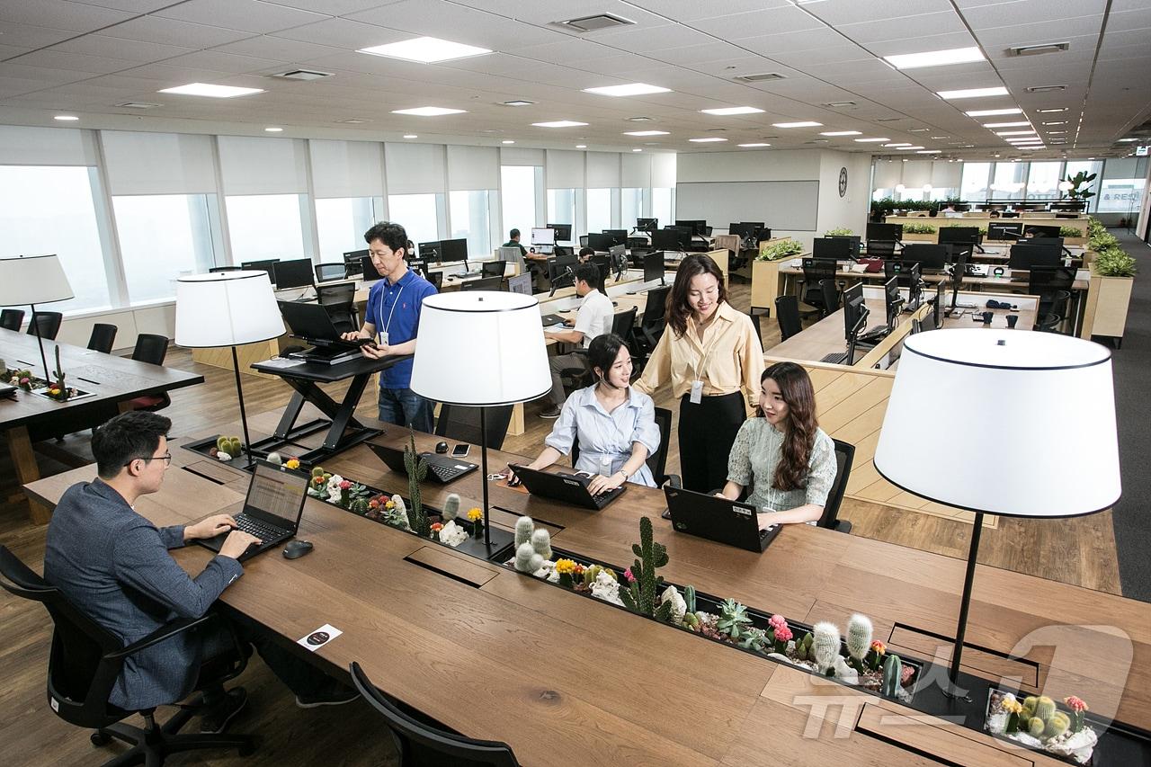 본문 이미지 - 유한킴벌리 사내의 모습. &#40;유한킴벌리 제공&#41;