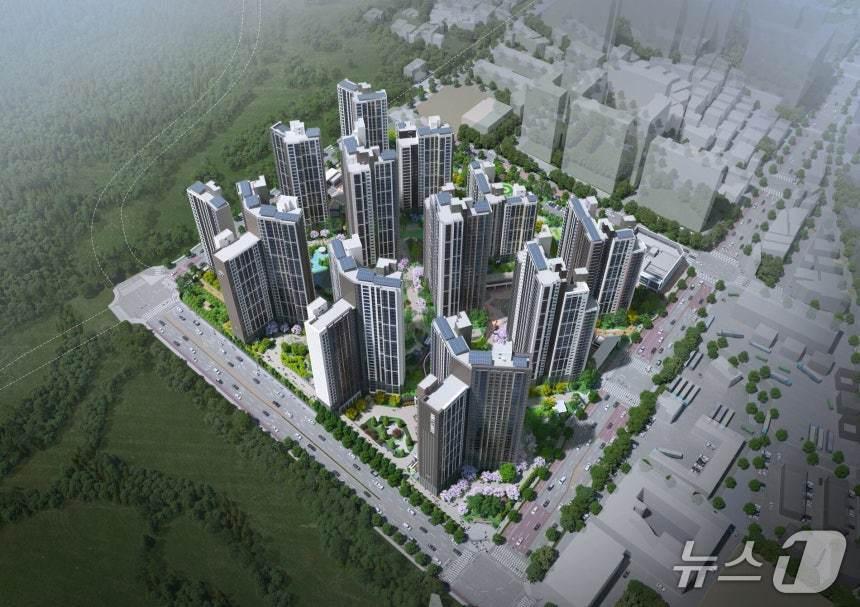 본문 이미지 -  힐스테이트 회룡역 파크뷰 조감도 &#40;현대건설 제공&#41;