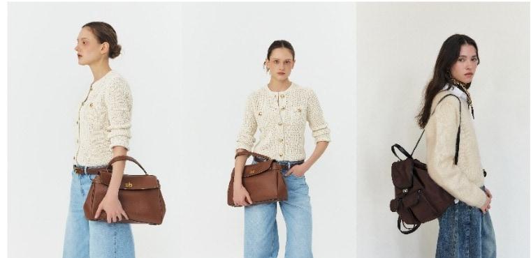 본문 이미지 - 헤지스 액세서리 에이치 락(H LOCK) 사첼백 및 에이치 락(H LOCK) 백팩.(헤지스제공)