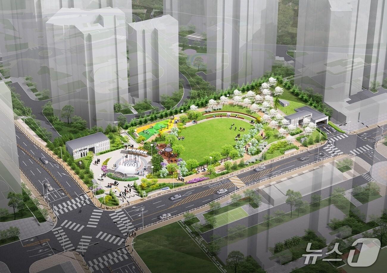본문 이미지 - 증포3지구 문화공원 공영주차장 조감도.&#40;이천시 제공&#41;