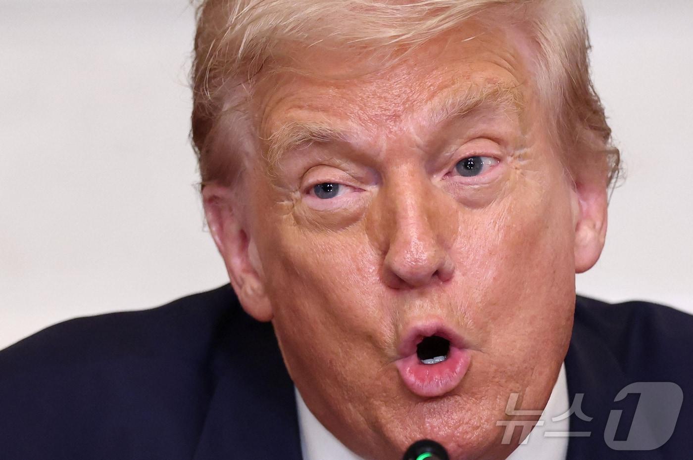 도널드 트럼프 미국 대통령. ·2025.08.08. ⓒ 로이터=뉴스1 ⓒ News1 류정민 특파원