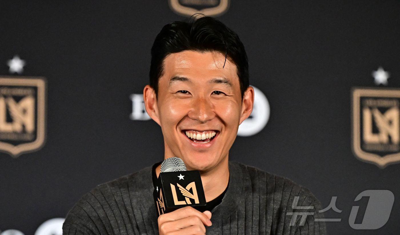 LA FC에 입단한 손흥민.  ⓒ AFP=뉴스1