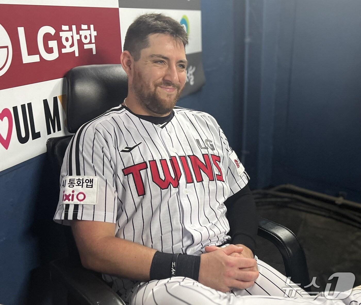 본문 이미지 - LG 트윈스 외국인 타자 오스틴 딘. 2025.8.9/뉴스1 ⓒ News1 이상철 기자