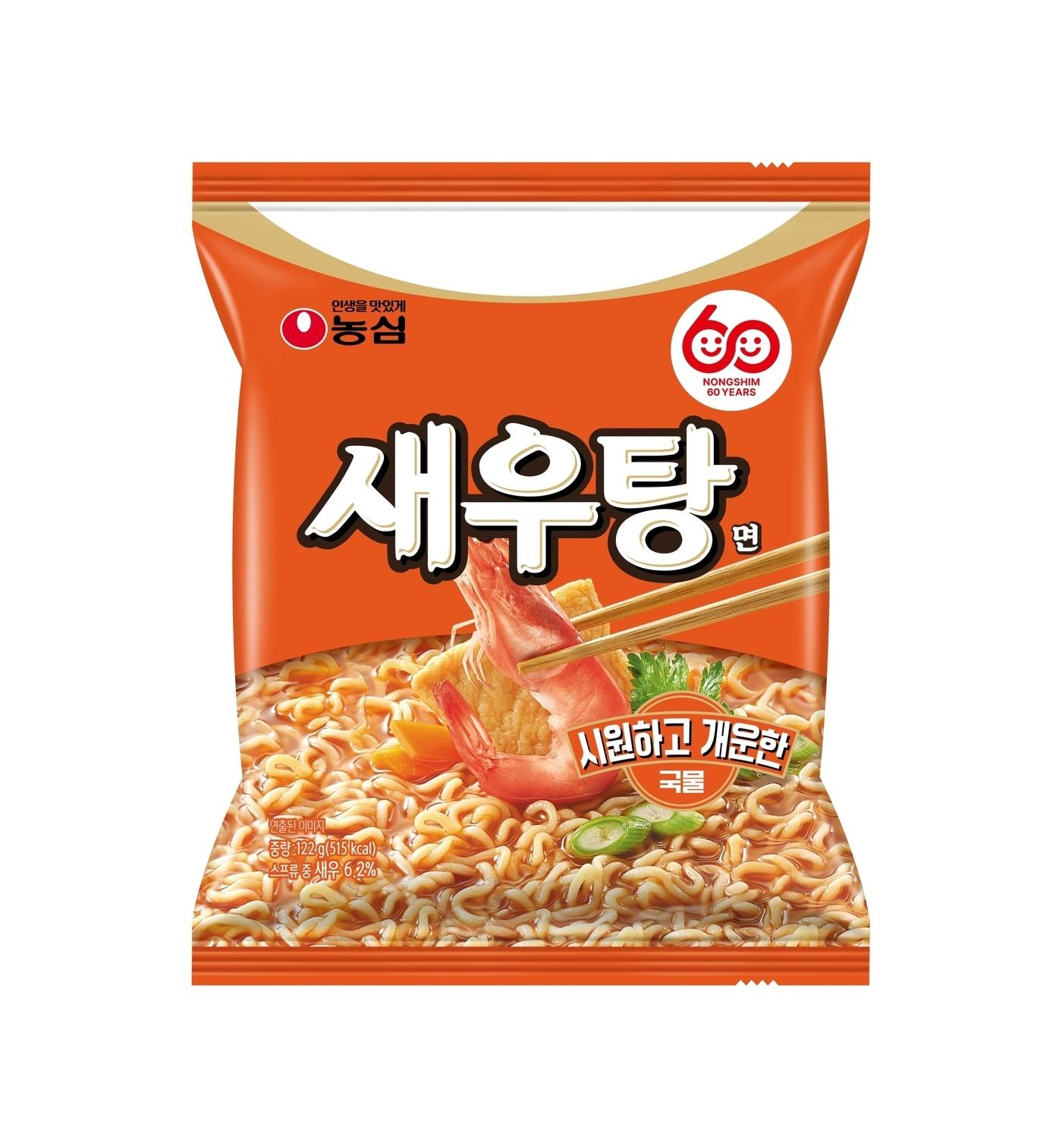 본문 이미지 - 농심 새우탕면 제품 이미지.(농심 제공)