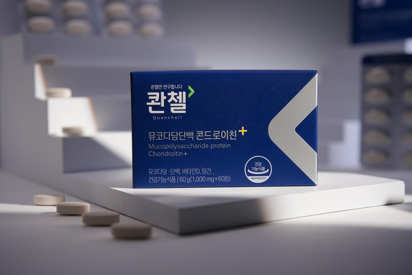  콴첼 뮤코다당단백 콘드로이친+. (HLB제약 제공)