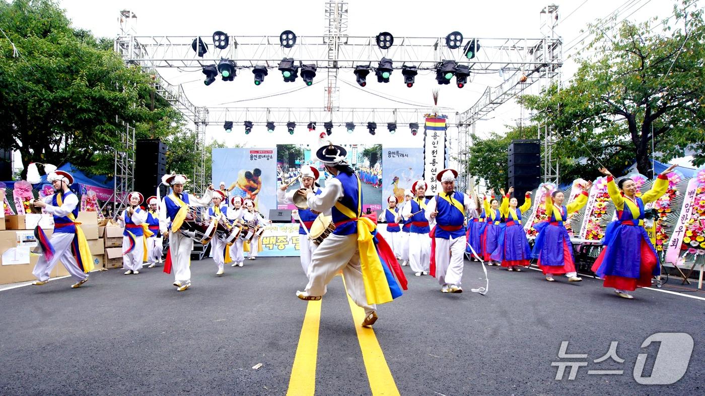 지난해 열린 &#39;백암 백중문화제&#39; 때 모습.&#40;용인시 제공&#41;