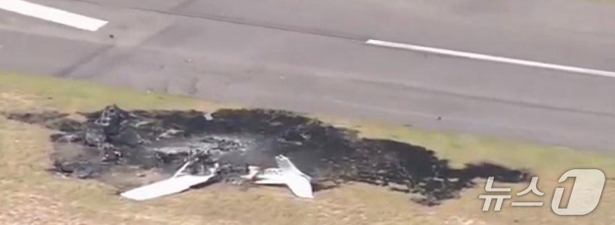 본문 이미지 - 미국 콜로라도 포트 모건 시립 공항에서 31일(현지시간) 두 대의 소형 비행기가 충돌해 4명의 사상자가 발생했다. (출처=엑스) 2025.8.31./뉴스1