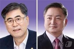 본문 이미지 - 경북도의회가 장애인 일자리 확대와 임업 경쟁력 강화를 위한 조례 개정에 나섰다. 개정 조례안을 발의한 도기욱 의원(왼쪽)과 이동업 의원(경북도의회 제공, 재판매 및 DB 금지)/뉴스1
