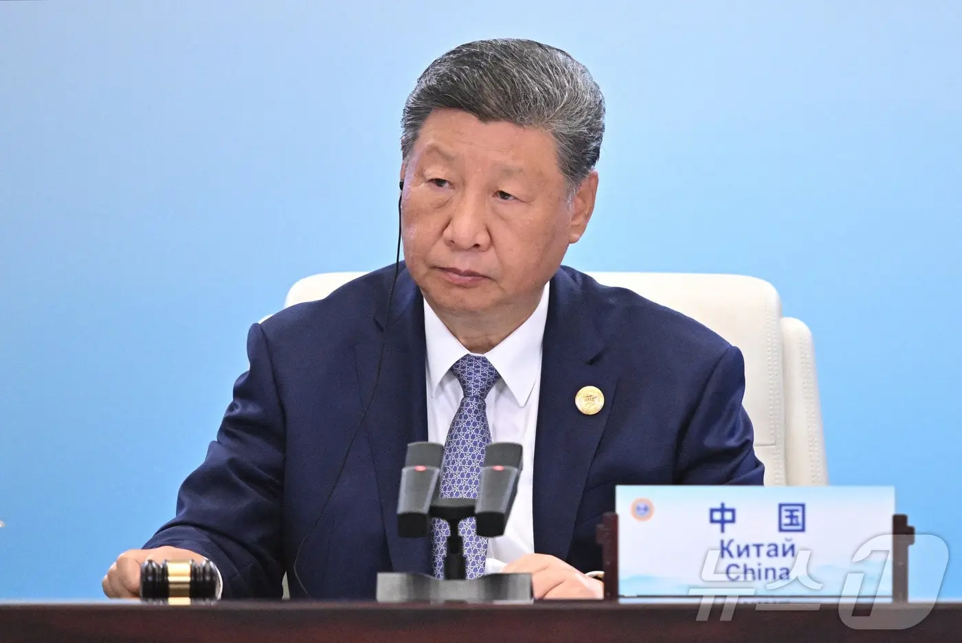 Chinese President Xi Jinping attended the Shanghai Cooperation Organization (SCO) summit held in Tianjin, China, on the 1st.September 1, 2025. © Reuters=News1 © News1