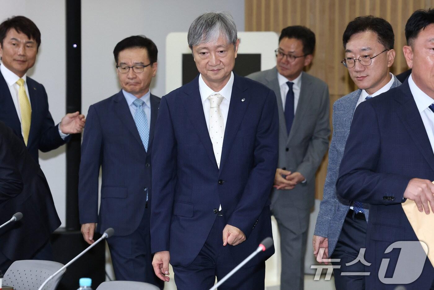 이찬진 금융감독원장이 1일 오후 서울 종로구 생명보험교육문화센터에서 열린 보험회사 CEO와의 간담회에 참석하고 있다. 2025.9.1/뉴스1 ⓒ News1 이광호 기자