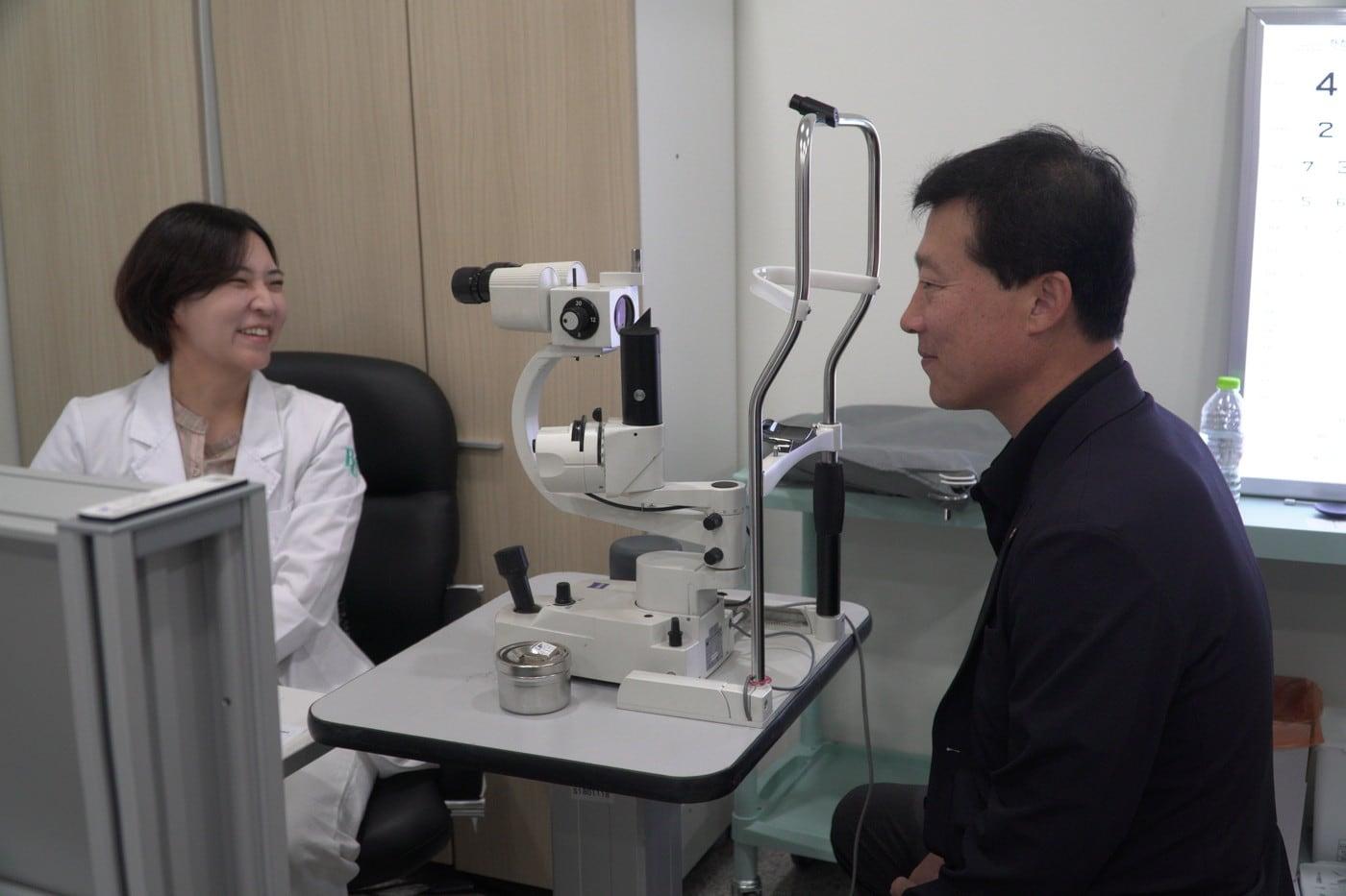 대한체육회가 BGN 밝은눈안과와 함께 선수들에게 정기적인 안과 검진 및 진료서비스를 제공한다. (대한체육회 제공)