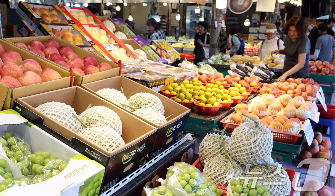 서울 청량리 청과물 시장 모습. 2025.9.10/뉴스1 ⓒ News1 김명섭 기자