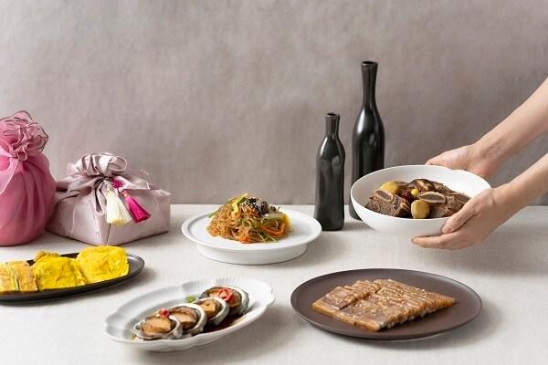 본문 이미지 - 더 클래식 500 펜타즈 호텔 뷔페 라구뜨의 '한가위 홈파티 박스' 예시 / 사진=라구뜨 제공