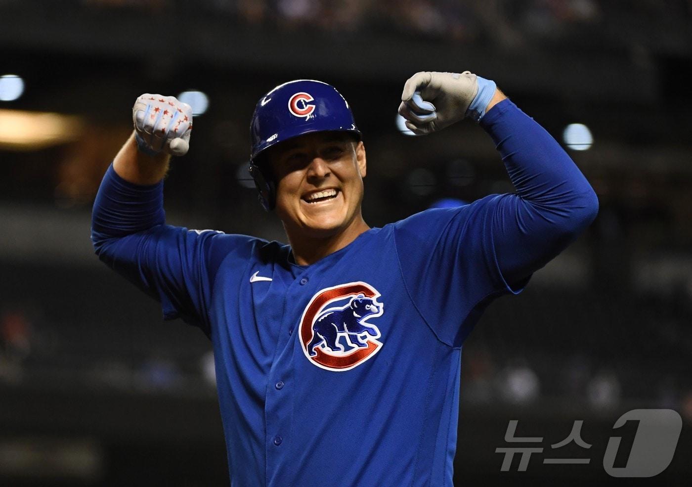 컵스 시절 앤서니 리조. ⓒ AFP=뉴스1